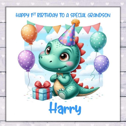 Boys 1st birthday card - 1st,