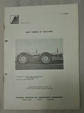 DOE ' TRIPLE D' TRACTOR -  TEST RESULTS RARE ORIGINAL PAMPHLET L@@K