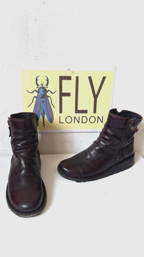 Fly londo leather ankle boots - leather,