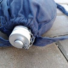 Vintage Soviet Russian Army Aluminum Flask Canteen Bottle with Cover