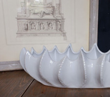 New White Scallop Ceramic
