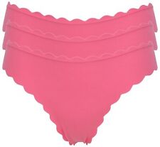 Ex Store Multipack Cotton Scalloped Edge Brazilian Knickers