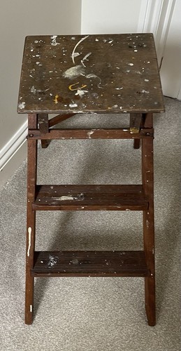 Vintage step ladder - vintage,