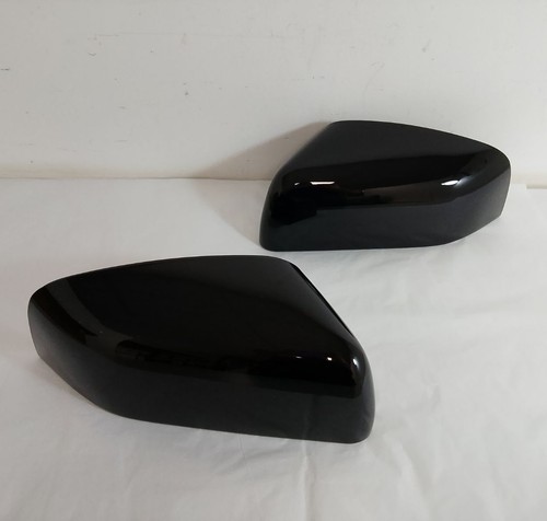 Gloss black wing mirror - black, cap