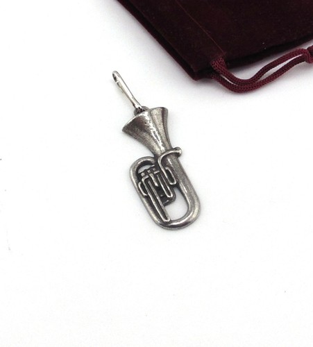 Tuba pewter motif zipper - tuba,