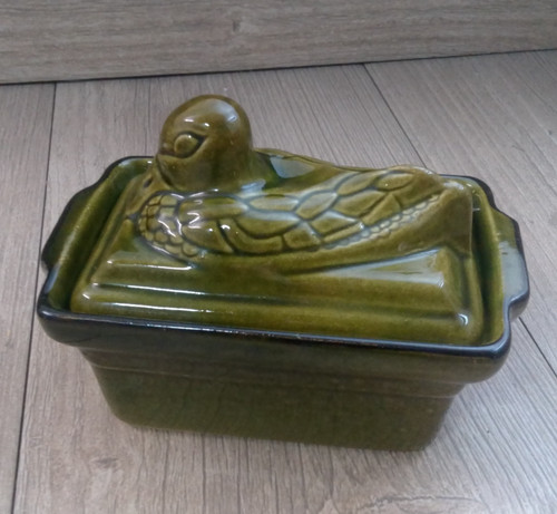 French butter dish - dish, duck