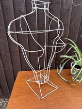 Vintage Wire Female Model Mannequin Torso Bust Shop Window Retail Display 60/70s