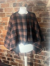 Zara brown black check crop - brown/black,