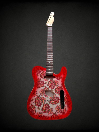Telecaster body red paisley - telecaster,