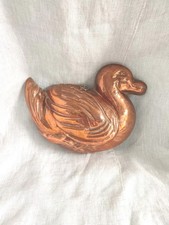 Vintage Hand Made Copper Duck Mold Mould Decorative Copperware Rustic Decor 