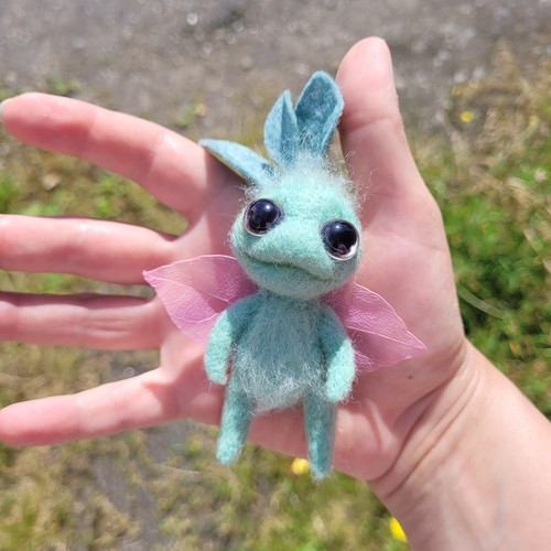 Handcrafted needle felted mint - handcrafted,