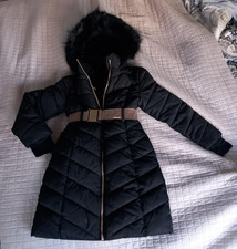 Girls Black Winter Hooded