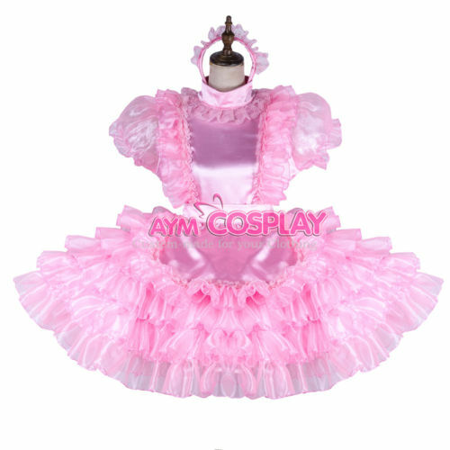 Sissy boy maid - maid, satin-organza