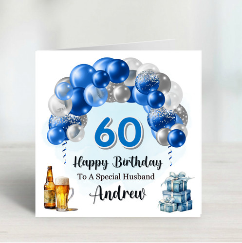 Mens 60th birthday card - mens,