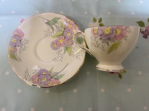 Vintage foley tea - tea, saucer