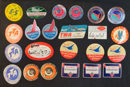 Various airline luggage labels - various,