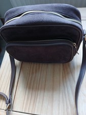 Brown Suede Camera Bag