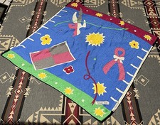 Vintage Tiffany & Co Pink Bow Silk Scarf Square 34x34 90s 00s T39