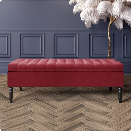 Velvet ottoman bench shoe - bench,,