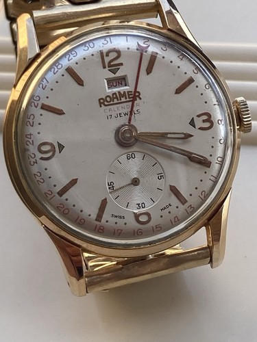 Vintage roamer calendar - vintage, watch