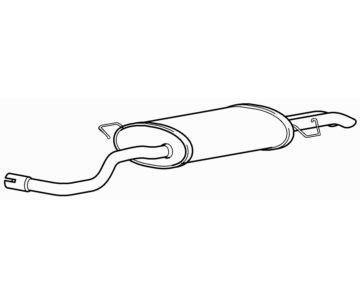 Quality rear exhaust silencer - quality,