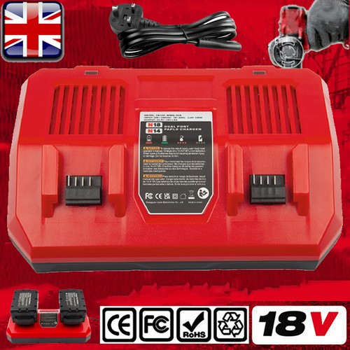 Dual port rapid charger - charger, 18v