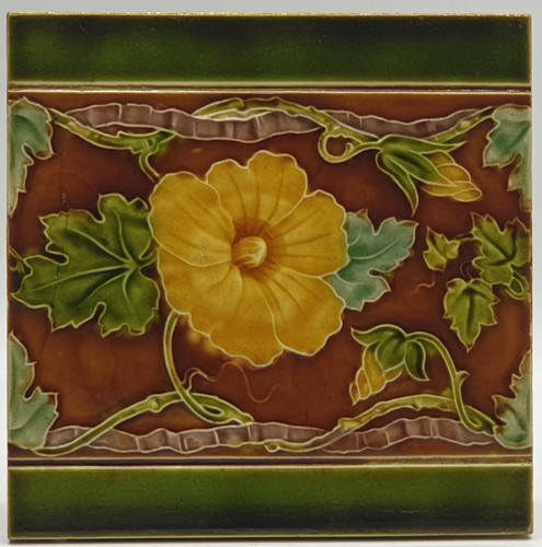 Art nouveau fireplace border - art,