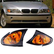 Front Indicator Signal Corner Light Lamp Yellow Lens For BMW 3 Series E46 02-05