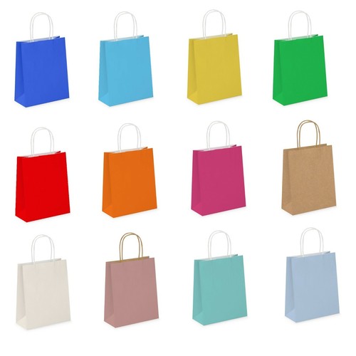Bright paper party bags - party,