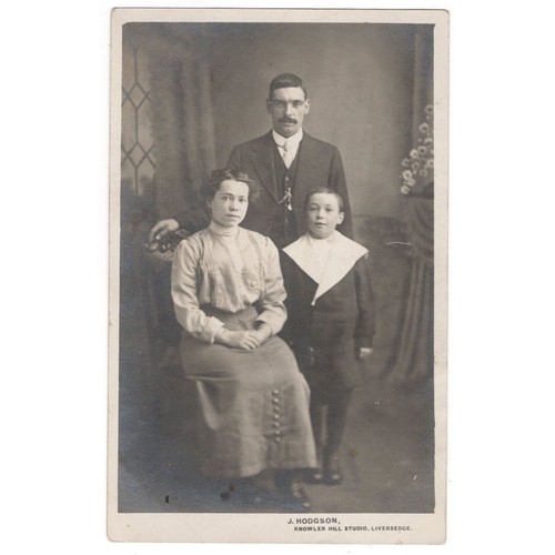 Edwardian family postcard - rp,
