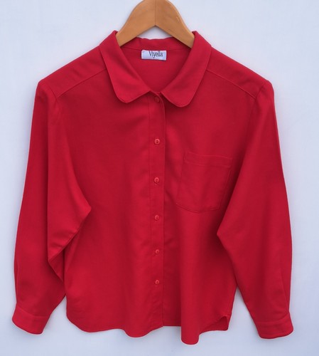 Women vintage red - women's, viyella