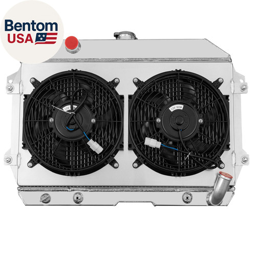 Row radiator shroud fan - row,