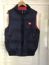 Abercrombie & Fitch navy and red Gilet Size S