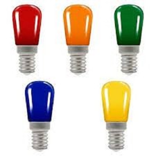 LED PYGMY Bulbs 1.3 Watt  Blue Green ----  E14 SES