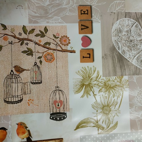 Love birds pvc - birds,