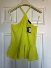 PRIMARK LIME GREEN HALTER NECK