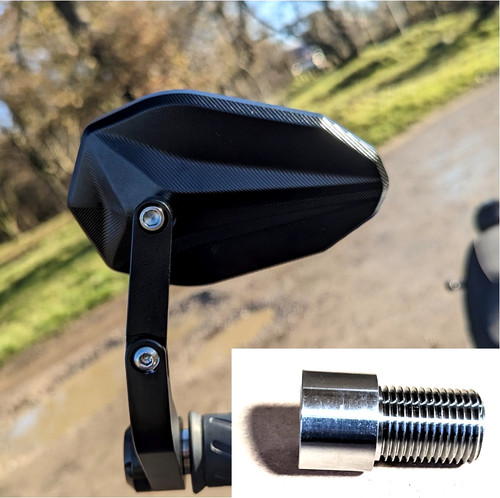 Cnc bar end mirrors yamaha - bar,