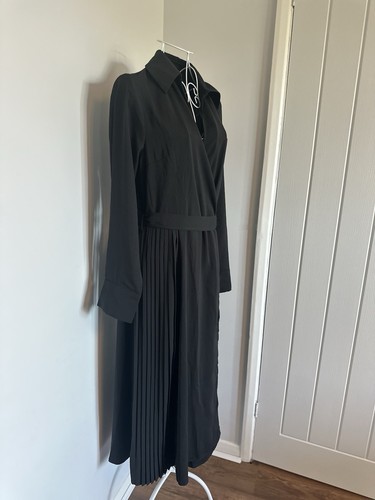 Lipsy london black wrap - black, midi
