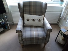 Dunelm Oswald Check Wingback