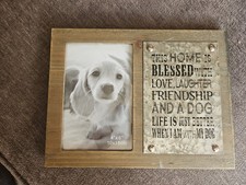 Dog Photo Frame With Wording, Excellent Condition.