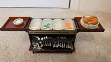 Vintage Sindy Hostess Trolley With Plates, Cutlery, Serving Dishes And Food