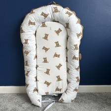 Newborn Baby Teddy Bear Pod Sleeping Nest 0-6 Months White