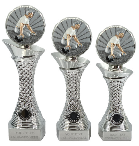 Personalised silver male - silver,