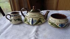 Longpark Pottery Torquay ware tea set.