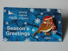 RSPB pin badge giving nature a
