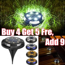 12LED Solar Ground Lights Floor Decking Patio Outdoor Garden Lawn Path Lamp IP65
