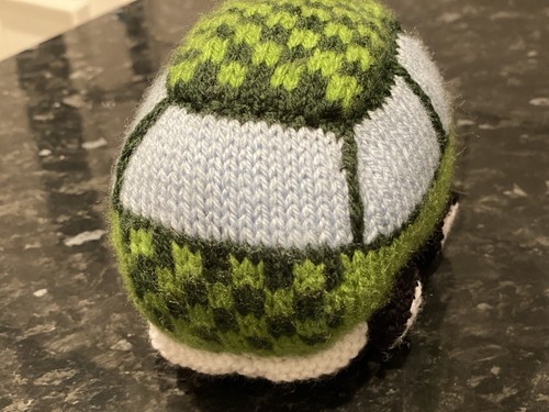Hippy hand knitted camper van - knitted,