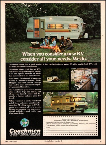 1977 vintage for coachmen - vintage, ad