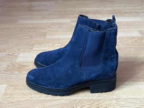 Women gabor boots navy suede - gabor,