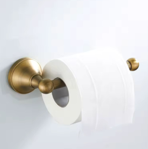 Antique brass toilet - antique, paper